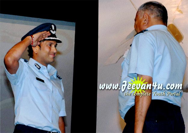 Sachin Group Captain of Indian Air Force